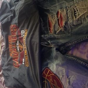 Men. Nba pants & xxl shirt & free hat